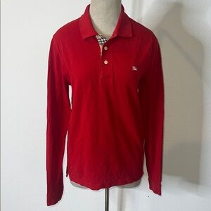 Burberry Long Sleeve Polo Shirt